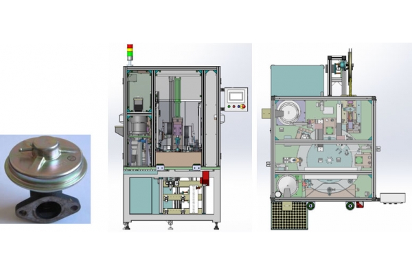 Automatic assembly of EGR valves Automatic assembly of EGR valves